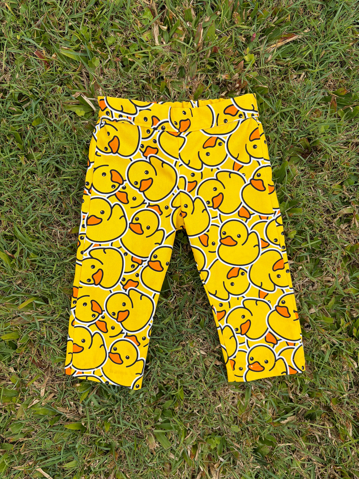 Ready to ship - Adventure Pants - Ducky Delight Fabric