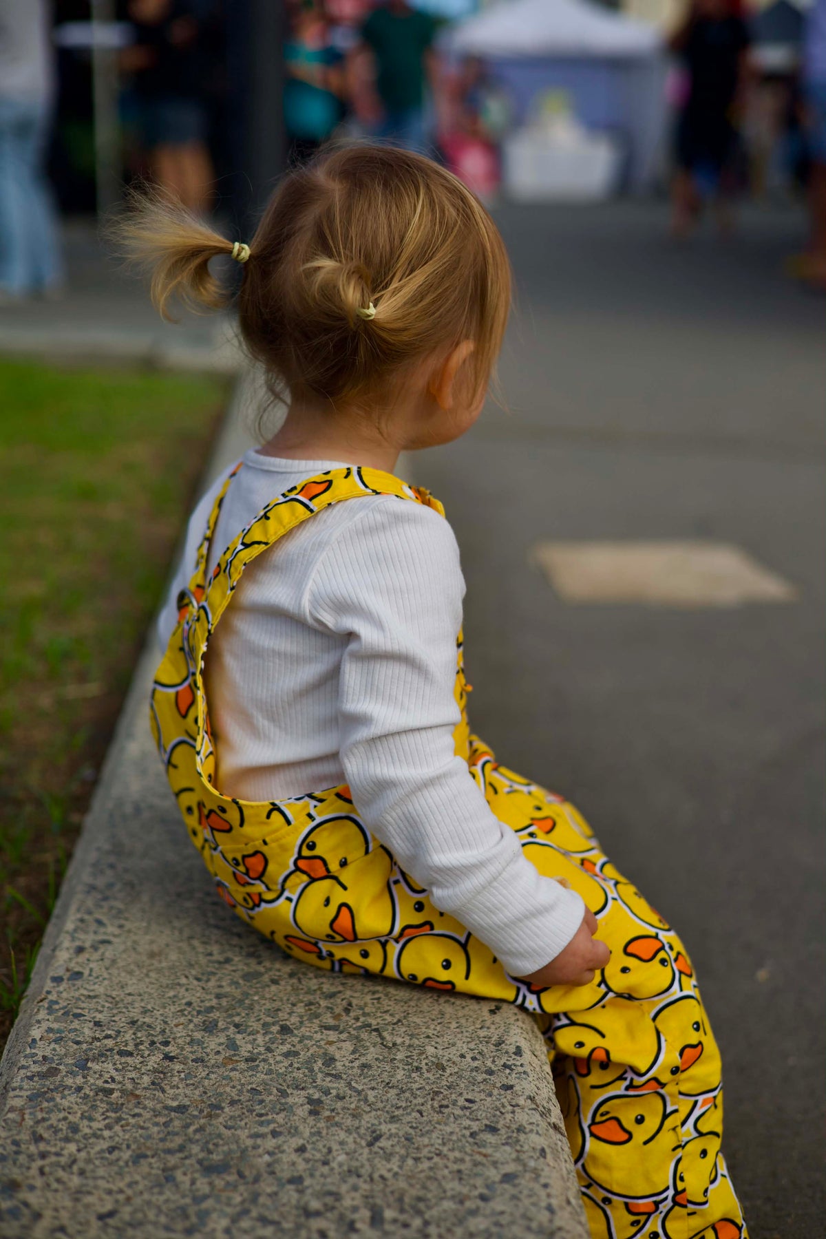 Ready to ship - OG Adventure Overalls - Ducky Delight Print